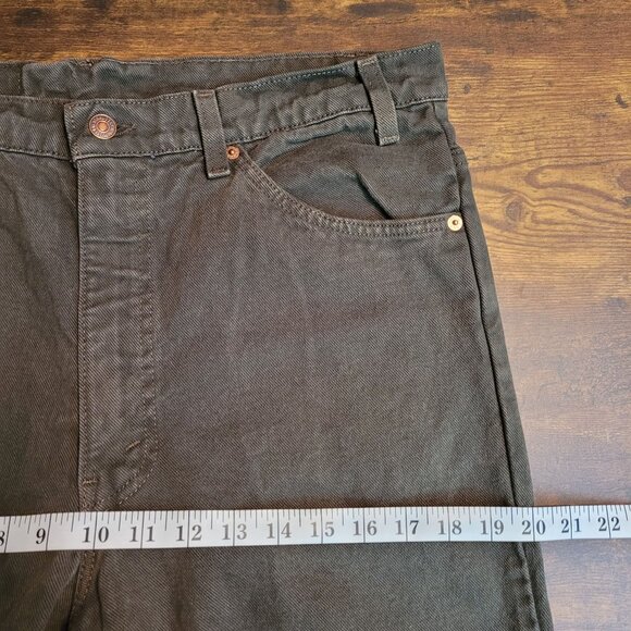 Vtg Levi's Jeans 517 Bootcut Orange Tab USA Tag 38x32 Measures 36x32 Green - Picture 8 of 11